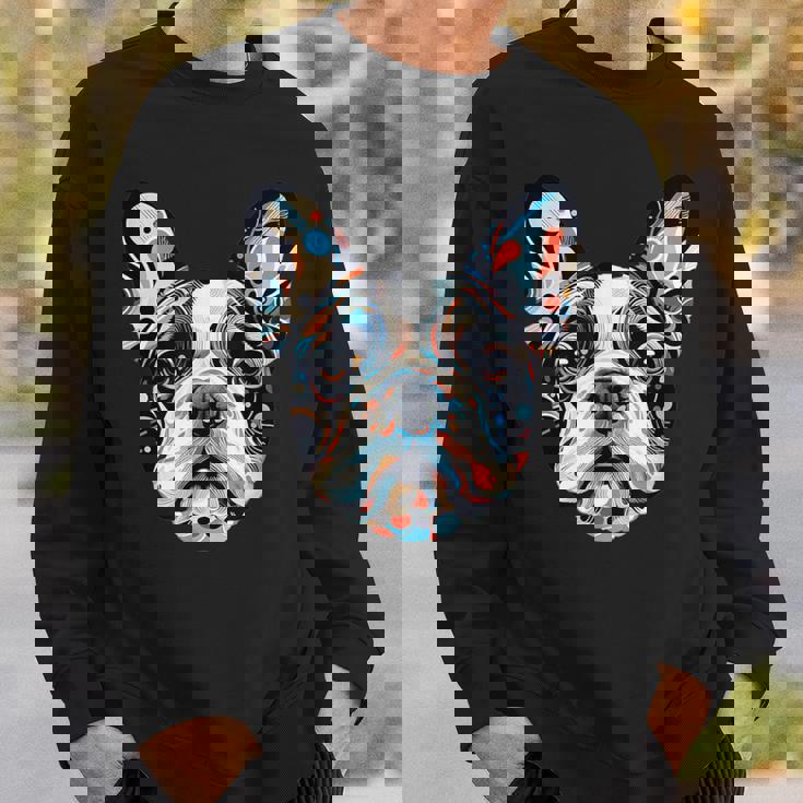 かわいいフレンチブルドッグ 子犬 犬 ラブ スウェットシャツ 彼への贈り物