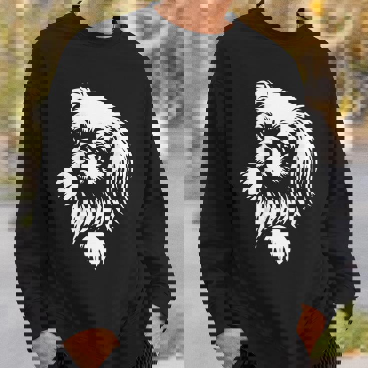 かわいいペキニーズのぞき見犬のグラフィック デザイン スウェットシャツ 彼への贈り物