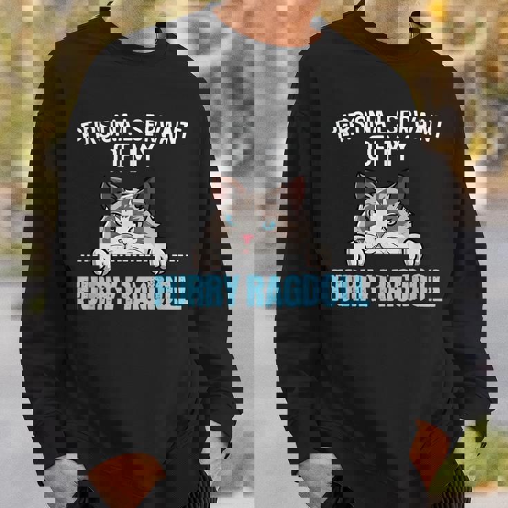 かわいいラグドール猫のデザイン-私のラグドールが大好き スウェットシャツ 彼への贈り物