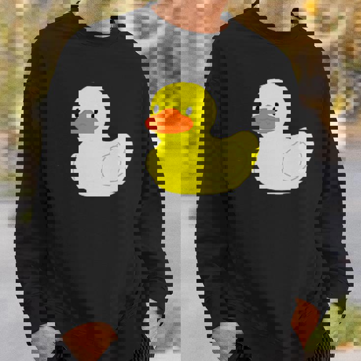 かわいいラバーダックイエローグラフィックかわいいラバーダック スウェットシャツ 彼への贈り物