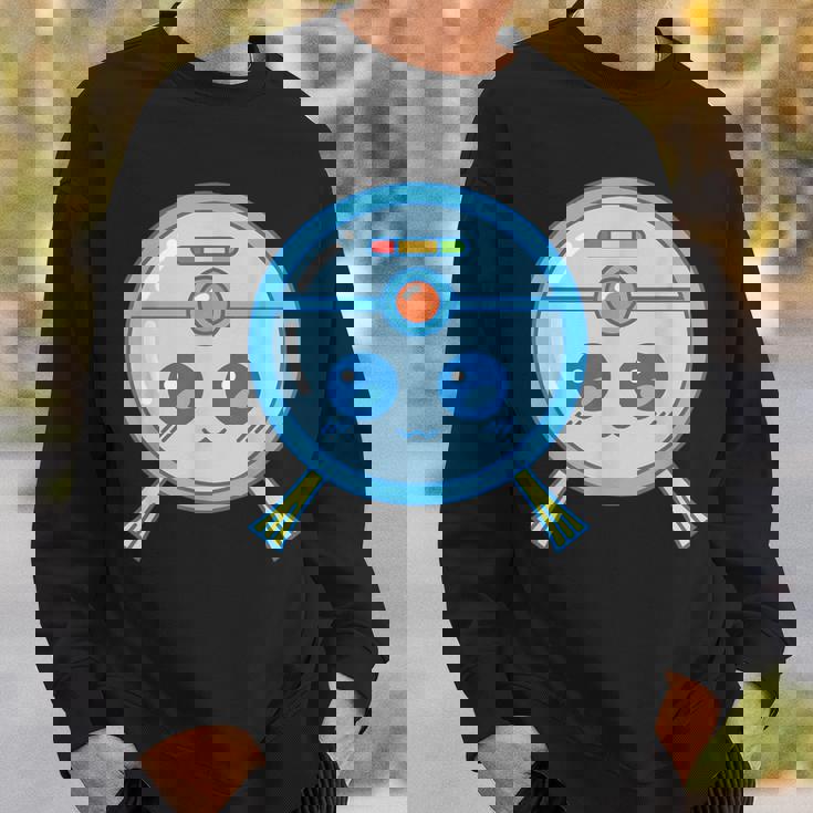 かわいいロボット掃除機掃除カワイイキッズ スウェットシャツ 彼への贈り物