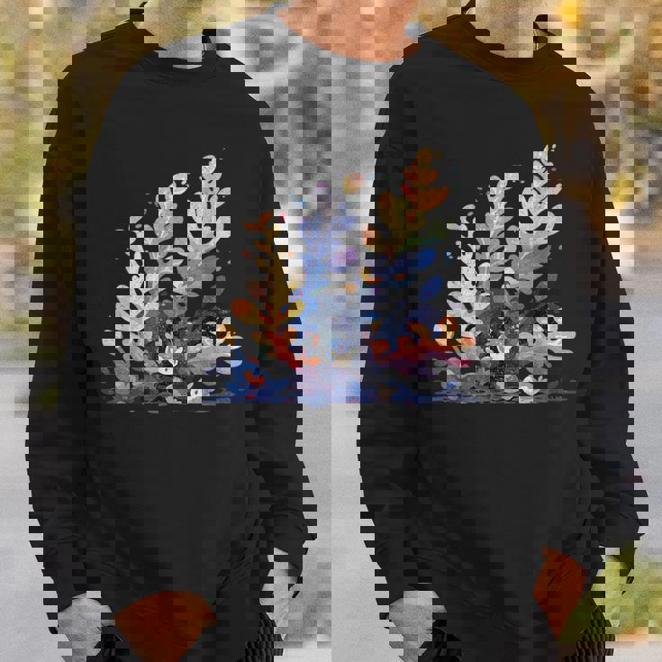 かわいい水彩 ウミウシの昆布の葉 羊 海洋の葉 ナメクジ スウェットシャツ 彼への贈り物