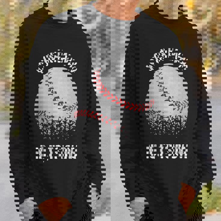 ここは天国か？アイオワ・ビンテージ・ベースボール・コーン・フィールズ スウェットシャツ 彼への贈り物