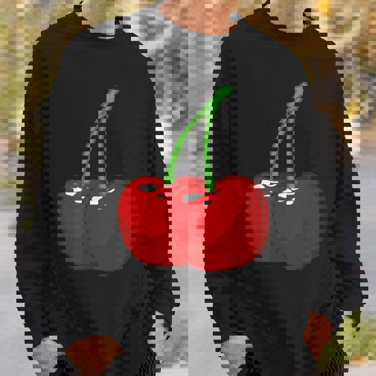 さくらんぼ2本 スウェットシャツ 彼への贈り物