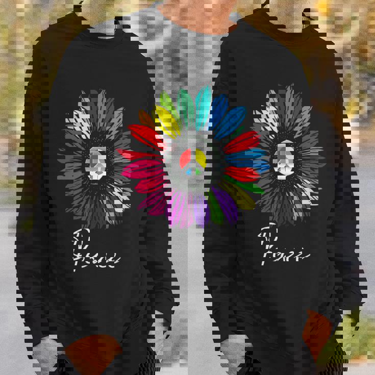 すべての愛する人々に平和 陽気なデザイン スウェットシャツ 彼への贈り物