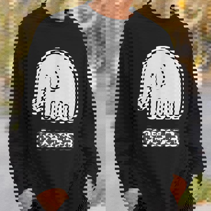 ぞうさん【Paoon】象【どうぶつフレンズ】かわいい 動物 キャラクター イラスト スウェットシャツ 彼への贈り物