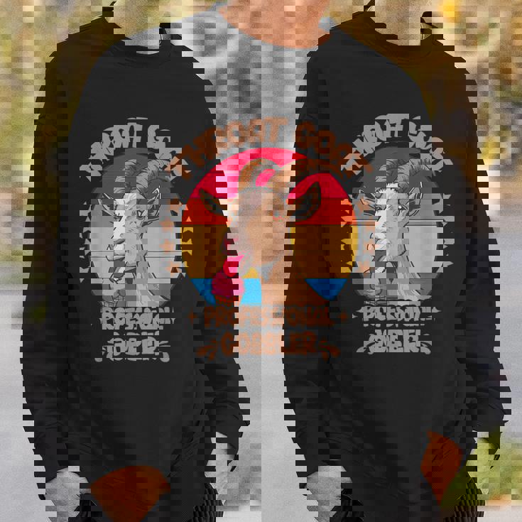 のどヤギ プロフェッショナル ゴブラ 不適切な大人のユーモア スウェットシャツ 彼への贈り物