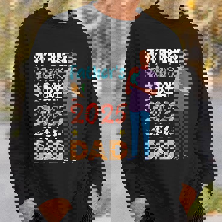 はじめての父の日2025年 赤ちゃんの誇り高きパパを持つお父さんとして スウェットシャツ 彼への贈り物