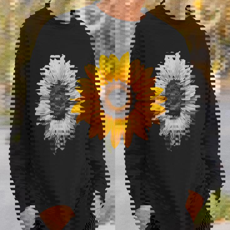 ひまわり モチーフ フラワーアート アート ひまわり スウェットシャツ 彼への贈り物