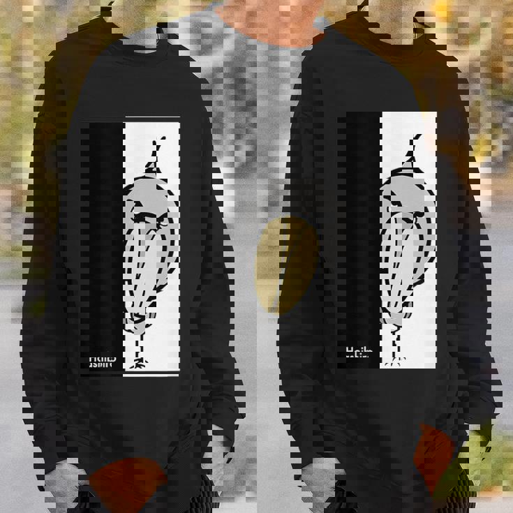 みんな大好きハシビロコウ 動かない鳥 ハシビ郎クラブt 動物園 鳥 おもしろ かわいい 両面プリント スウェットシャツ 彼への贈り物