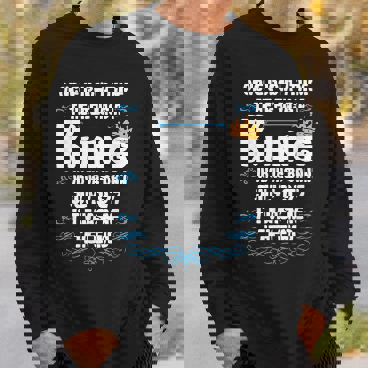 むかしむかし、王様がいました。1977年7月誕生日 スウェットシャツ 彼への贈り物