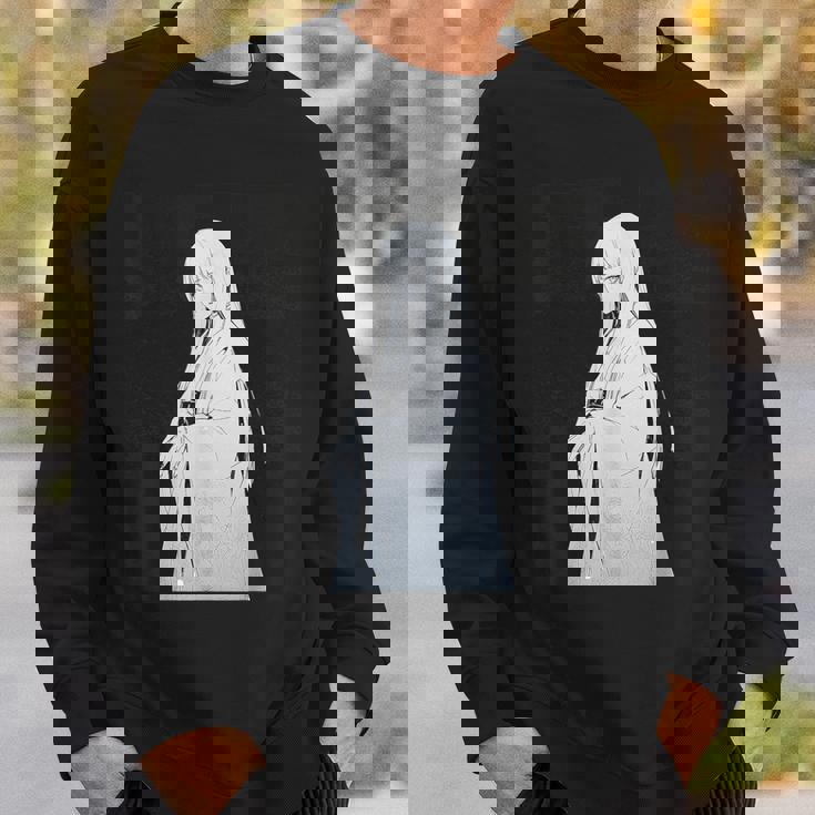 ゆきおんな アニメ キャラクター 日本語脚本背景 スウェットシャツ 彼への贈り物