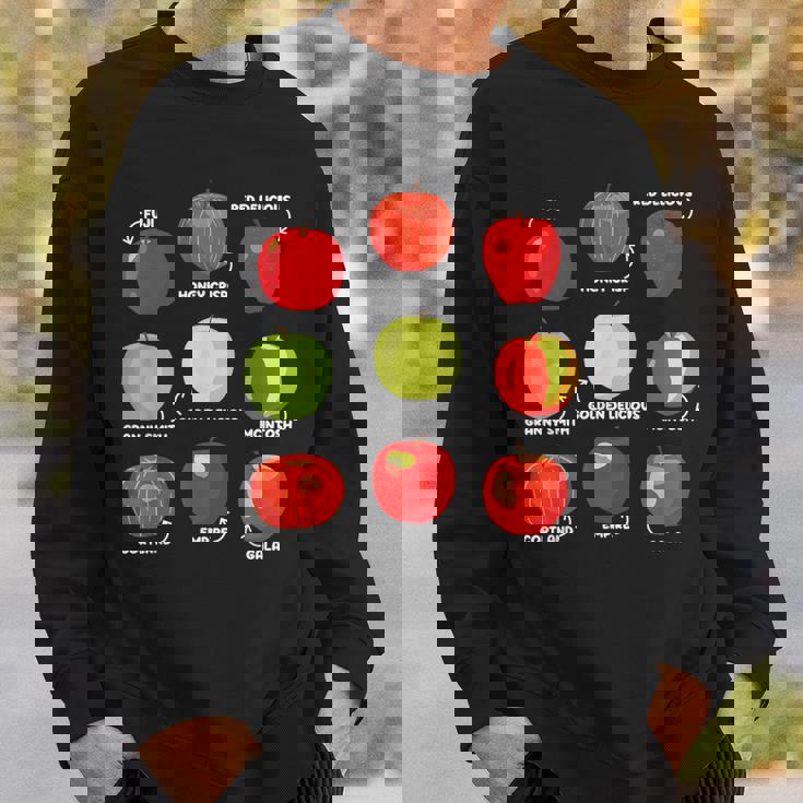 りんごの種類 りんご好き リンゴ果樹園 りんご狩り スウェットシャツ 彼への贈り物