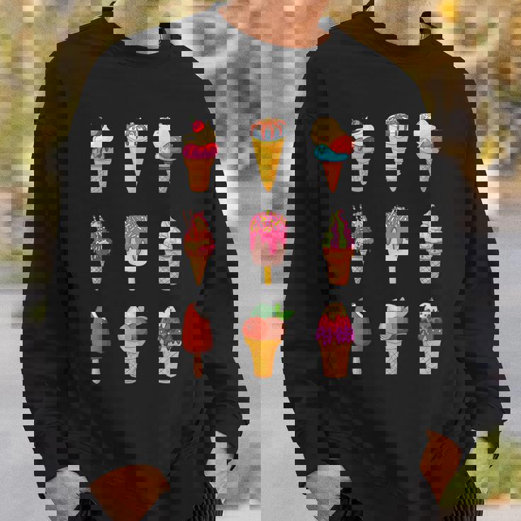 アイスクリーム アイスクリーム アイスクリーム販売ソフトアイスクリーム スウェットシャツ 彼への贈り物