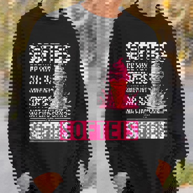 アイスクリームセラーコスチュームソフトアイスクリームはアイスクリームを言わないで話す スウェットシャツ 彼への贈り物