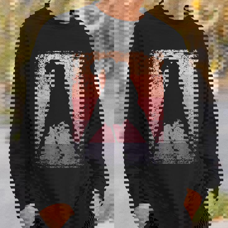 アイスホッケー プレーヤー ヴィンテージ ボーイズ アイスホッケー スウェットシャツ 彼への贈り物