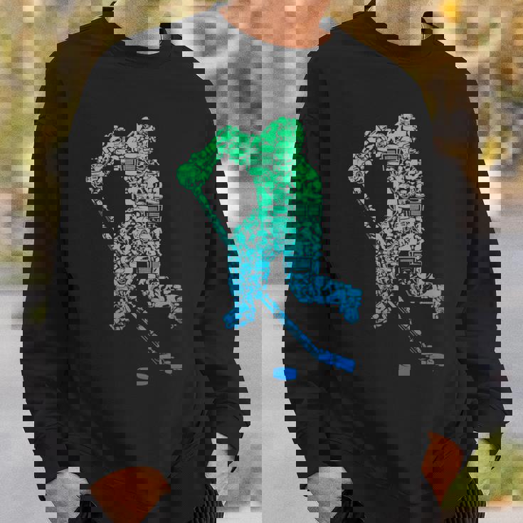 アイスホッケー選手ユースメンズキッズボーイズ 長袖tシャツ スウェットシャツ 彼への贈り物