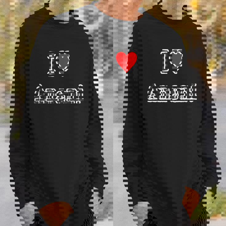 アイラブ・Amami 奄美大島（I Love ハート）【47都道府県】Jimo-T ジモティ お土産 面白い スウェットシャツ 彼への贈り物