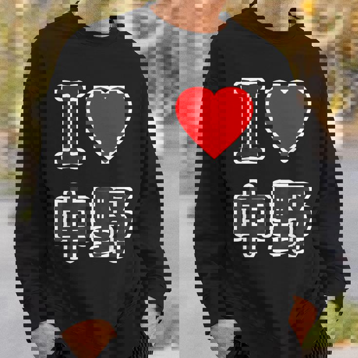 アイラブ・中野（I Love ハート）ビッグ 大きな文字【23区】ジモティ Jimo-T 地元愛 面白い スウェットシャツ 彼への贈り物