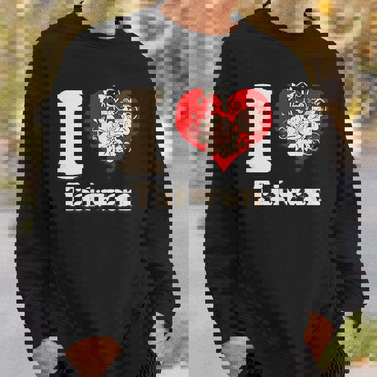 アイラブ台湾フローラル スウェットシャツ 彼への贈り物