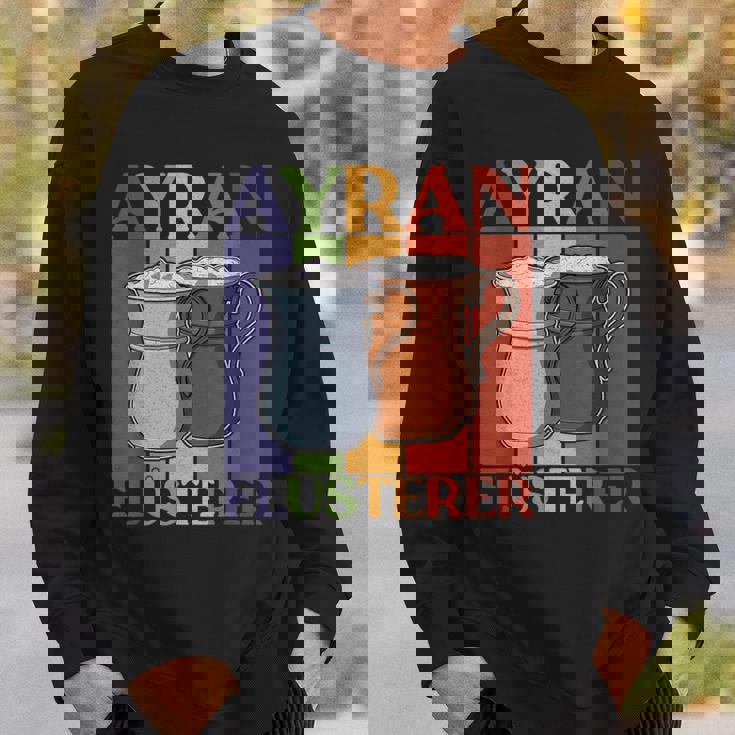 アイラン トルコ 食べ物 国のお土産 ヨーグルトドリンク 料理 スウェットシャツ 彼への贈り物