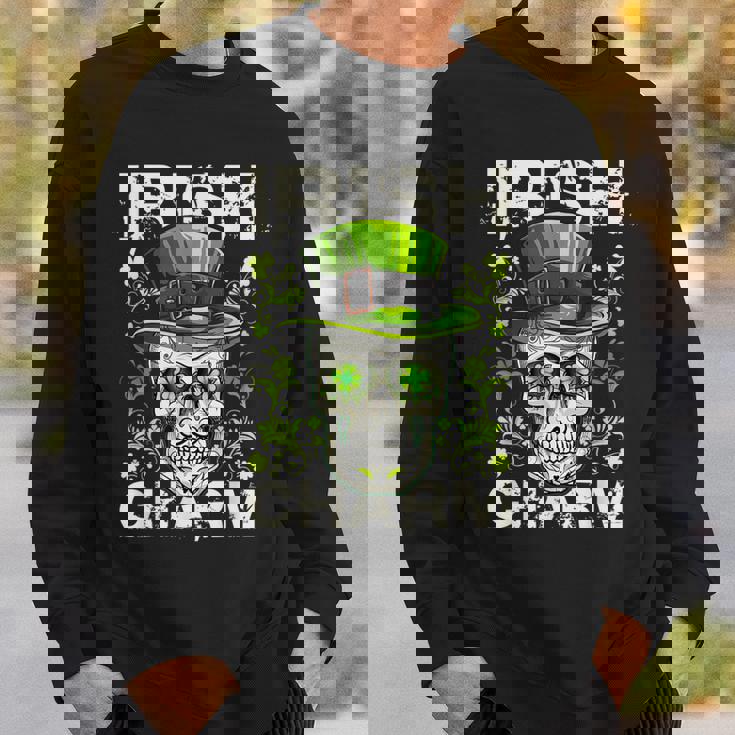 アイリッシュ・チャーム・シュガー・スカル・セント・パトリックス・デイ・アウトフィット スウェットシャツ 彼への贈り物