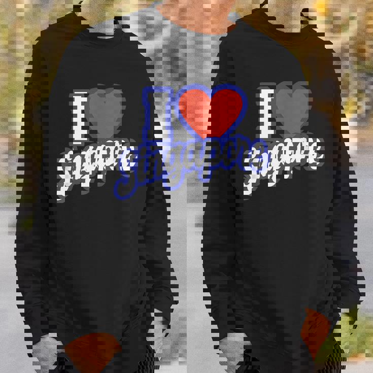 アイ・ラブ・シンガポール スウェットシャツ 彼への贈り物