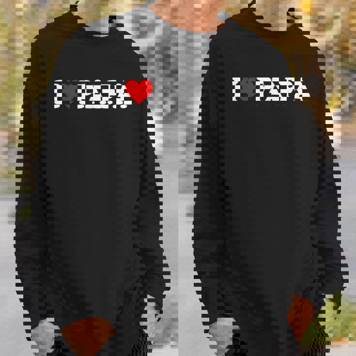 アイ・ラブ・パパ スウェットシャツ 彼への贈り物