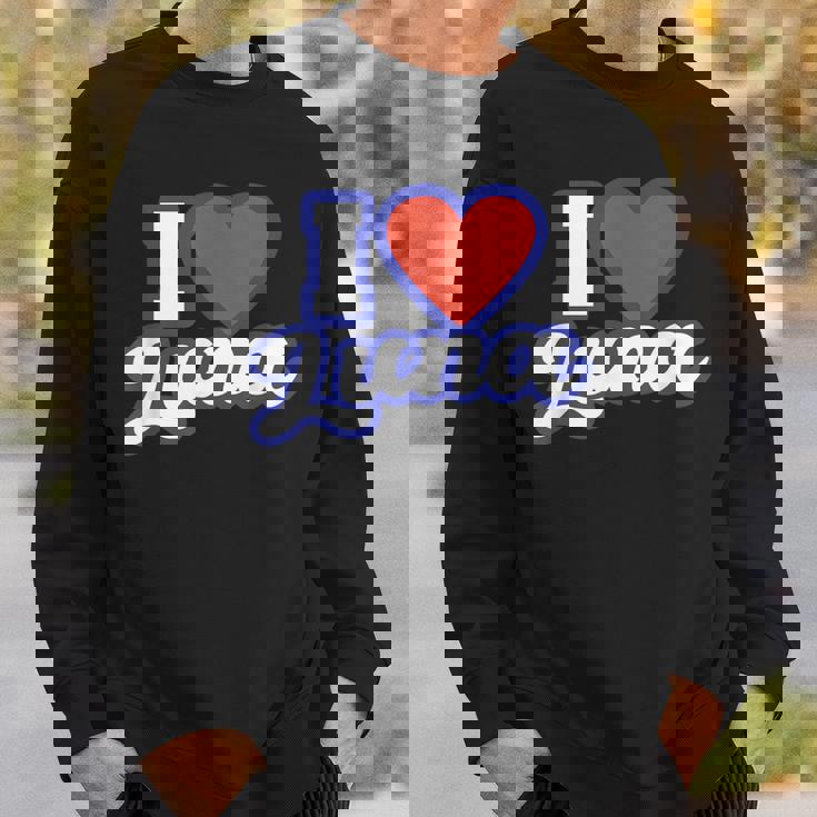 アイ・ラブ・ルナ スウェットシャツ 彼への贈り物