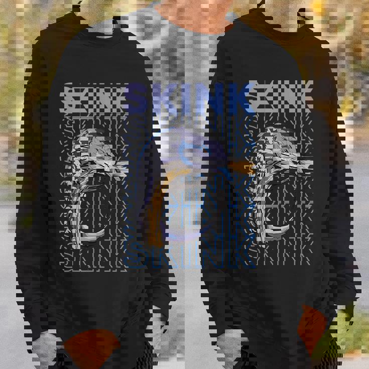 アオジタトカゲ 80 年代スタイルの爬虫類飼育者 トカゲの飼い主 スウェットシャツ 彼への贈り物