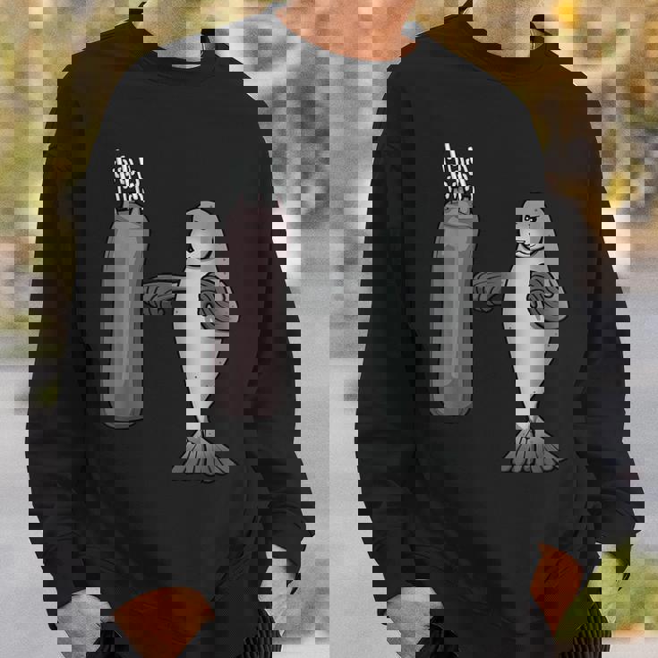 アザラシ ボクシング ホビーボックス スポーツ 海獣 スウェットシャツ 彼への贈り物