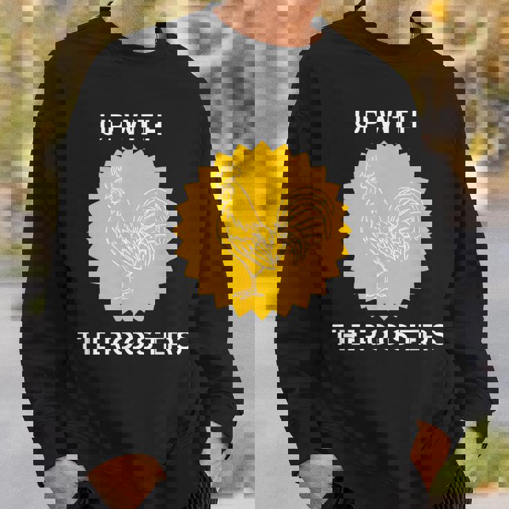 アップ・ウィズ・ザ・ルースターズ スウェットシャツ 彼への贈り物