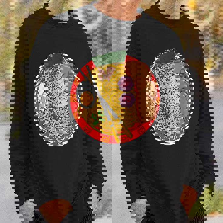 アニメ 和風ラーメン 麺類 食いしん坊ギフト スウェットシャツ 彼への贈り物