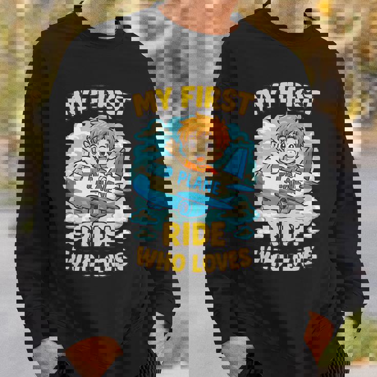 アニメ 飛行機 ライド ファーストクラスの乗客向け スウェットシャツ 彼への贈り物