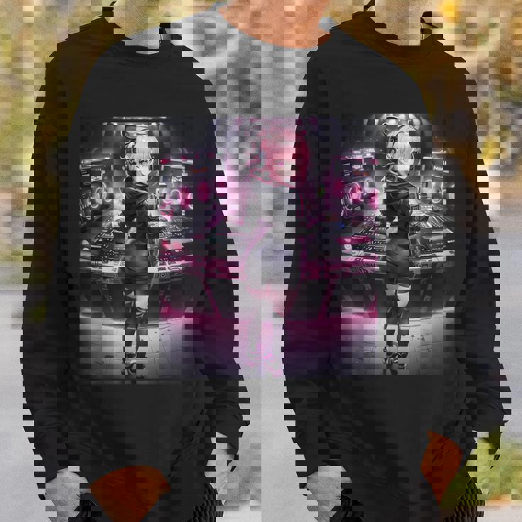 アニメ・漫画風 カワイイdj ワイフガール 日本文化 スウェットシャツ 彼への贈り物