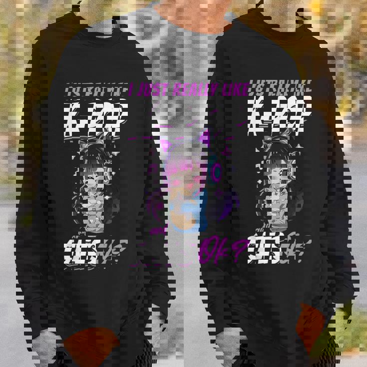 アニメ・猫 K-Pop スウェットシャツ 彼への贈り物