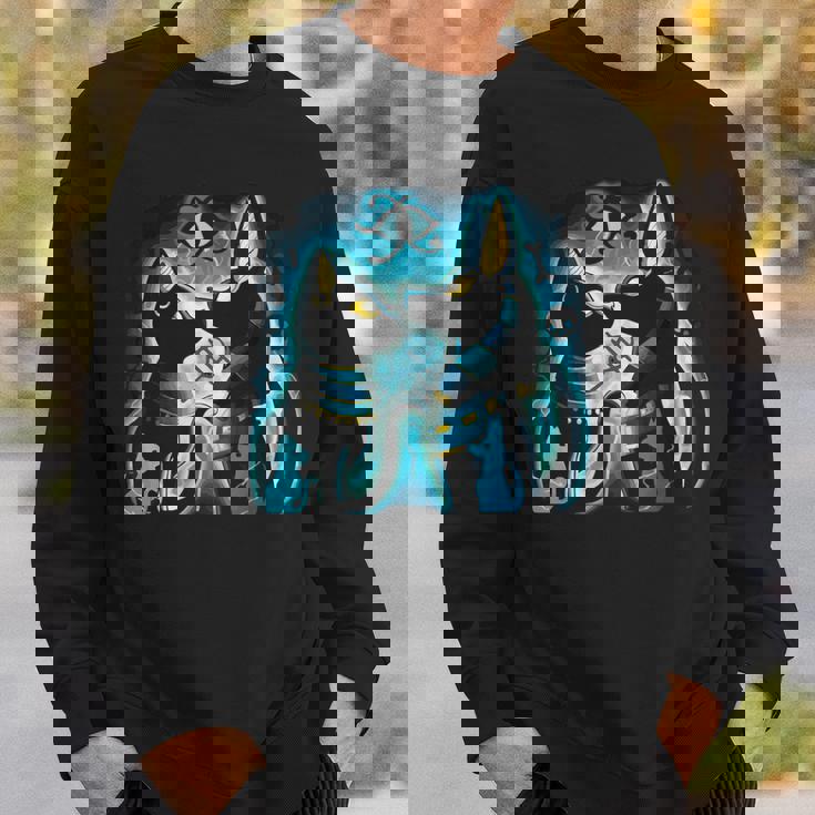 アヌビスとバステト 古代エジプトの死後の世界の神 スウェットシャツ 彼への贈り物