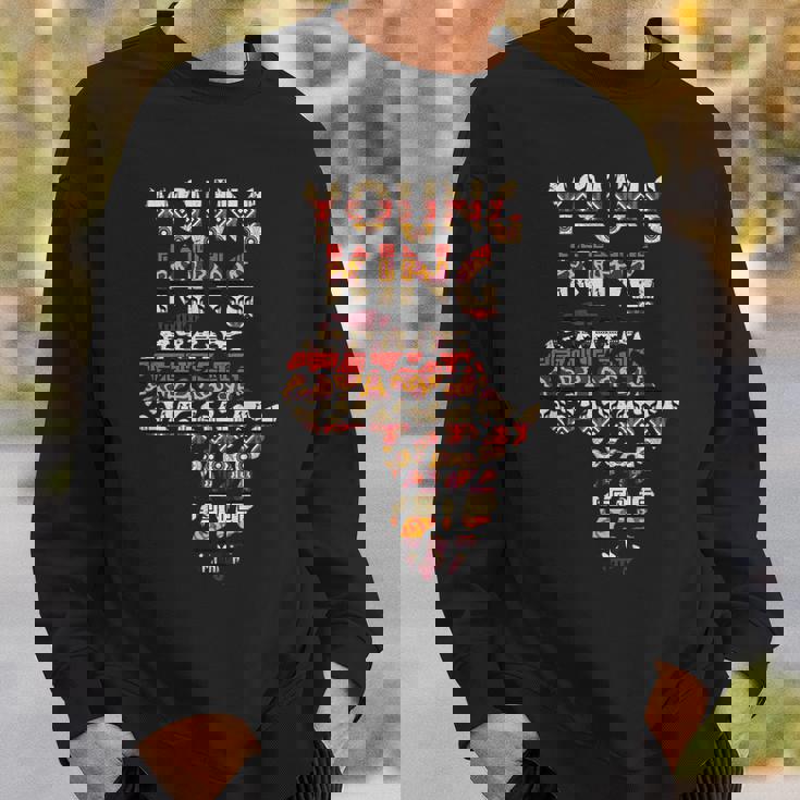 アフリカの王 アート ケンテ 布 アフリカ ガーナ キッズ 面白い アフリカ スウェットシャツ 彼への贈り物