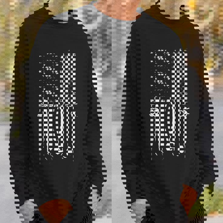 アメリカの旗 歯科技工士 道具 歯医者 アイテム 歯 スウェットシャツ 彼への贈り物