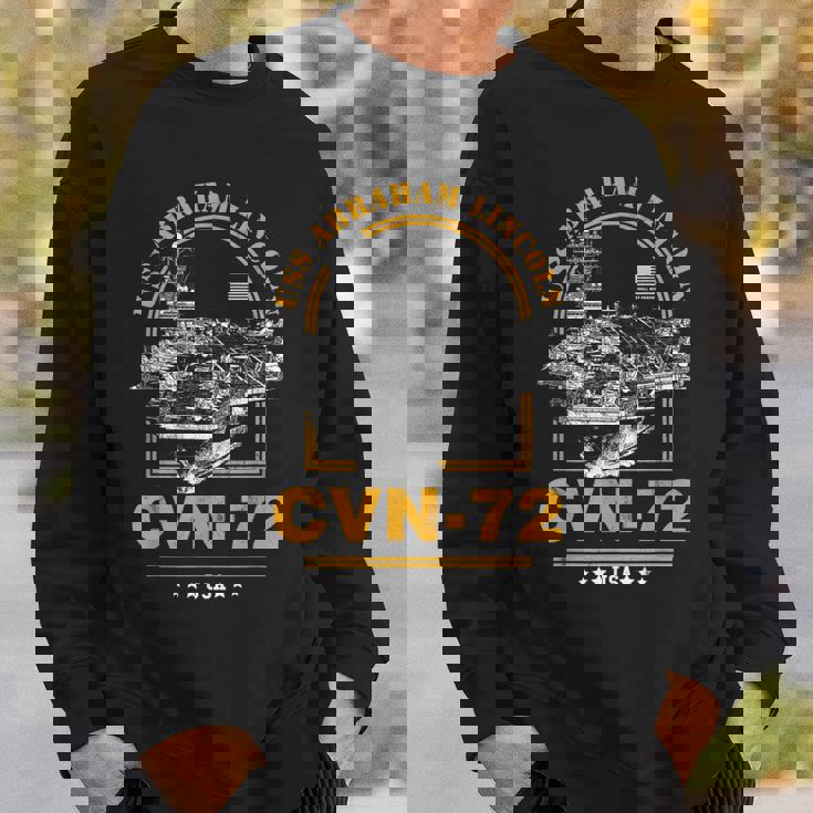 アメリカ海軍航空母艦 Cvn-72 エイブラハム・リンカーン Uss Abraham Lincoln スウェットシャツ 彼への贈り物