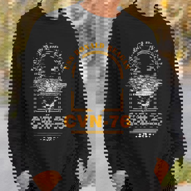 アメリカ海軍航空母艦 Cvn-76 ロナルド・レーガン Uss Ronald Reagan スウェットシャツ 彼への贈り物