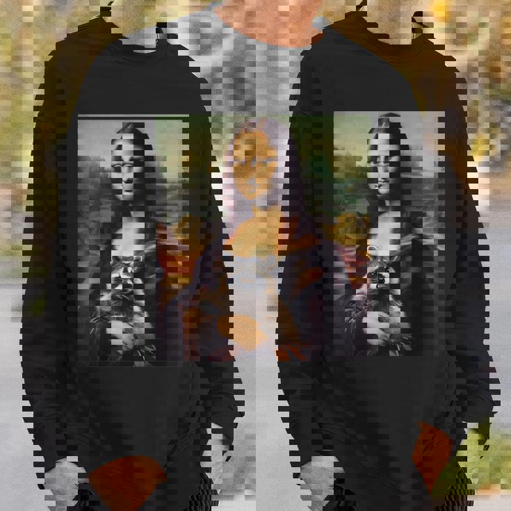 アライグマとモナリザ スウェットシャツ 彼への贈り物