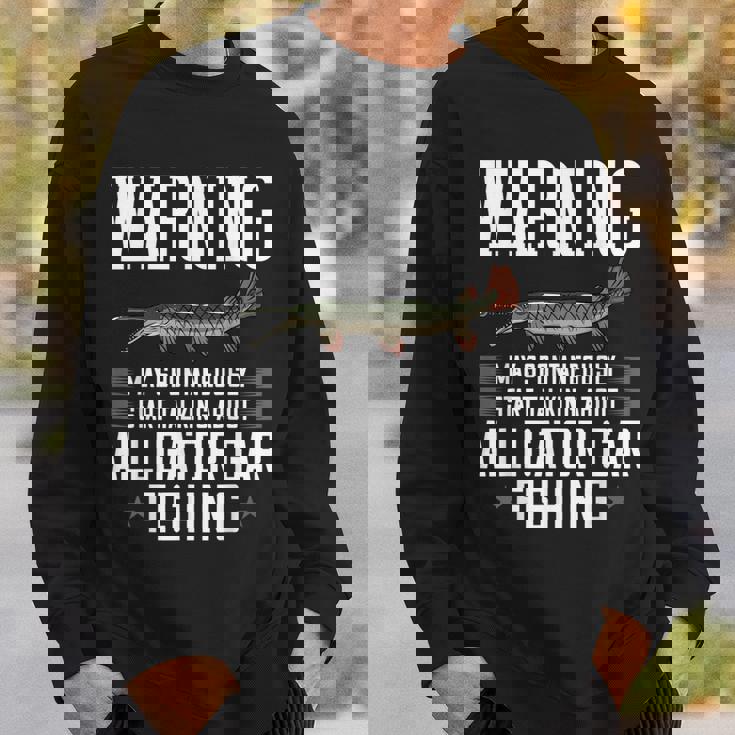 アリゲーターガーフィッシュギフト 釣り農場 スウェットシャツ 彼への贈り物