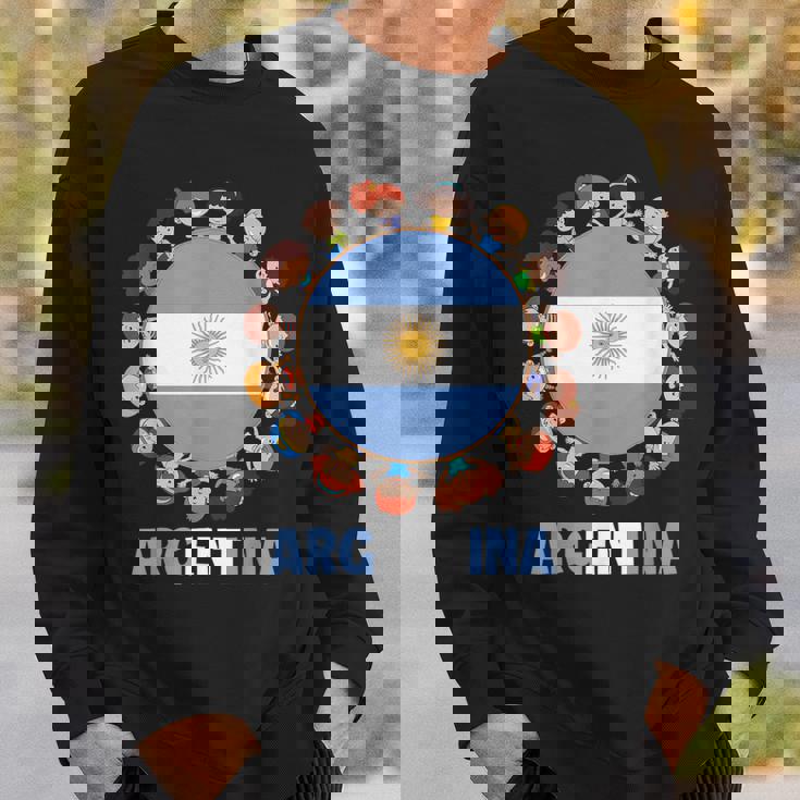アルゼンチン国旗 ヒスパニック文化遺産月間 アルゼンチン キッズ スウェットシャツ 彼への贈り物