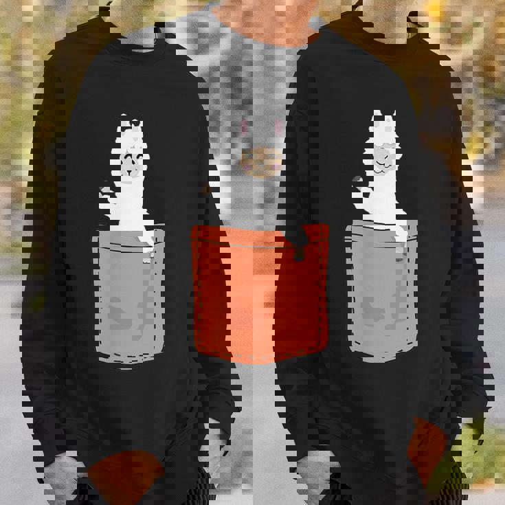 アルパカ 胸ポケット Pako Lama Huacaya アルパカ ブリーダー アルパカ スウェットシャツ 彼への贈り物