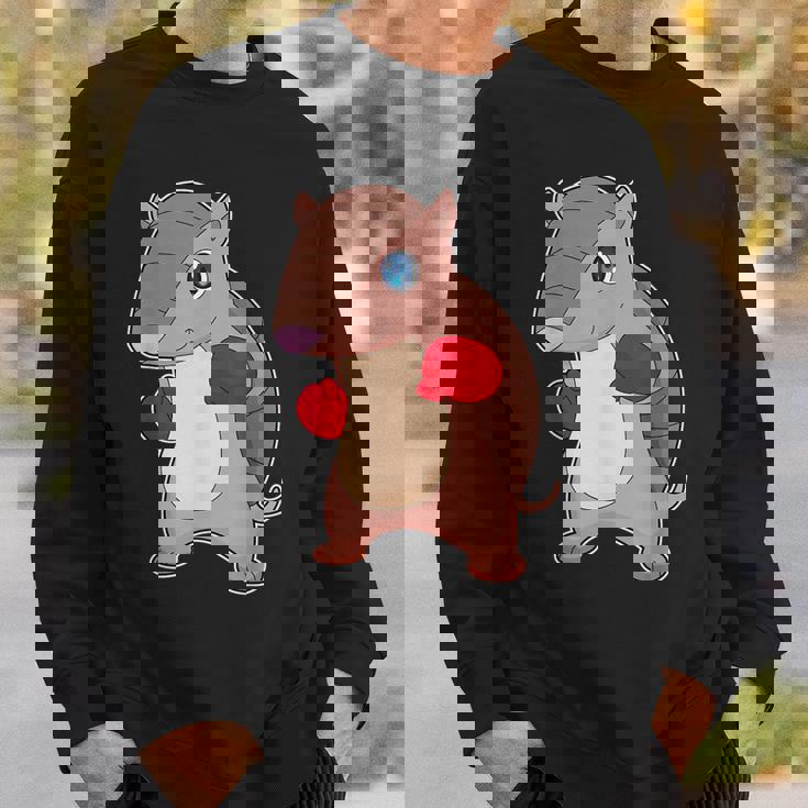 アルマジロ ボクサー ボクシンググローブ ボクシング スウェットシャツ 彼への贈り物