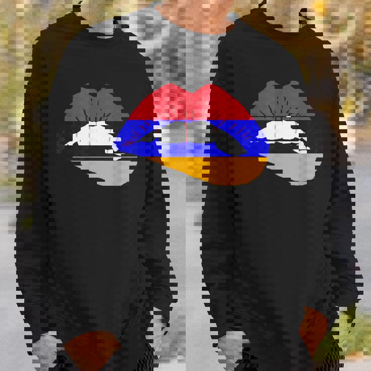 アルメニアリップ アルメニアプライド アルメニアルーツ アルメニア国旗 スウェットシャツ 彼への贈り物