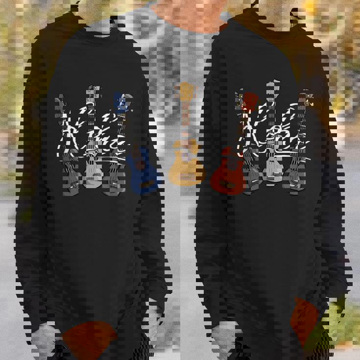 アロハ漫画 ウクレレ ハワイ ウケ ライフスタイル ウクレレ スウェットシャツ 彼への贈り物