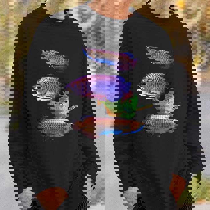 アロワナ 水槽 水槽 愛好家 大型 アロワナ デザイン スウェットシャツ 彼への贈り物