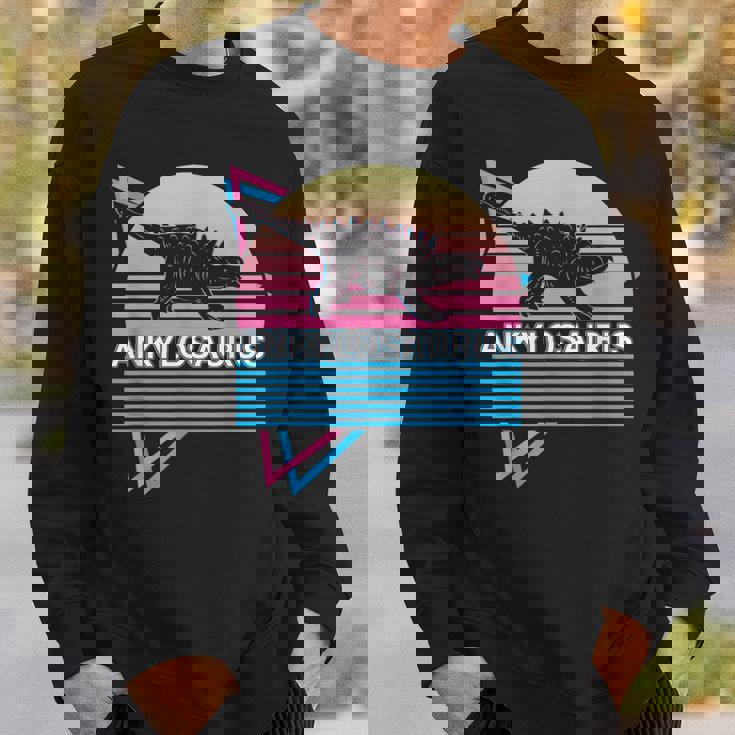 アンキロサウルス 恐竜 レトロ スウェットシャツ 彼への贈り物